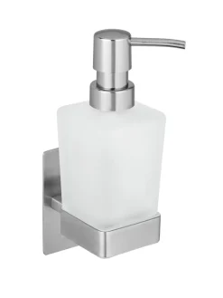 Wenko Badaccessoires<Seifenspender "Genova" in Weiß/ Silber - 200 ml