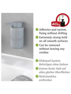 Wenko Badaccessoires<Seifenspender "Woya" in Grau - 250 ml
