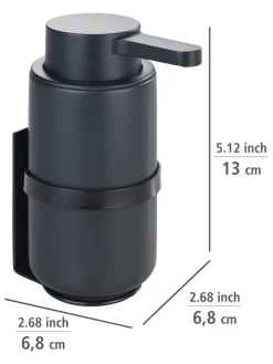 Wenko Putz- & Waschutensilien<Seifenspender "Woya" in Schwarz - 250 ml