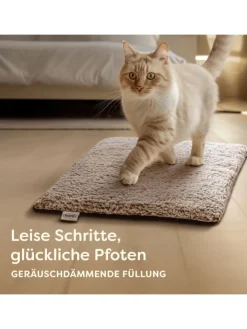 Knupis Hunde<Selbstheizende Haustierdecke Grau 60x45cm, rutschfest & waschbar