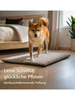 Knupis Hunde<Selbstheizende Hundedecke 90x60 cm – Wärmematte waschbar, rutschfest
