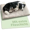 Knupis Hunde<Selbstheizende Hundedecke 90x60 cm – Wärmematte waschbar, rutschfest