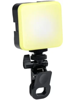 GRUNDIG Lichterketten & Deko-Leuchten<Selfie-Licht mit Clip in Schwarz - (B)7 x (H)15 x (T)3 cm