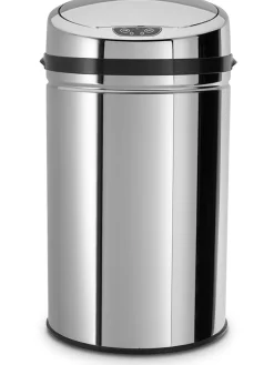 Echtwerk Mülleimer<Sensor-Abfalleimer in Silber - 30 l