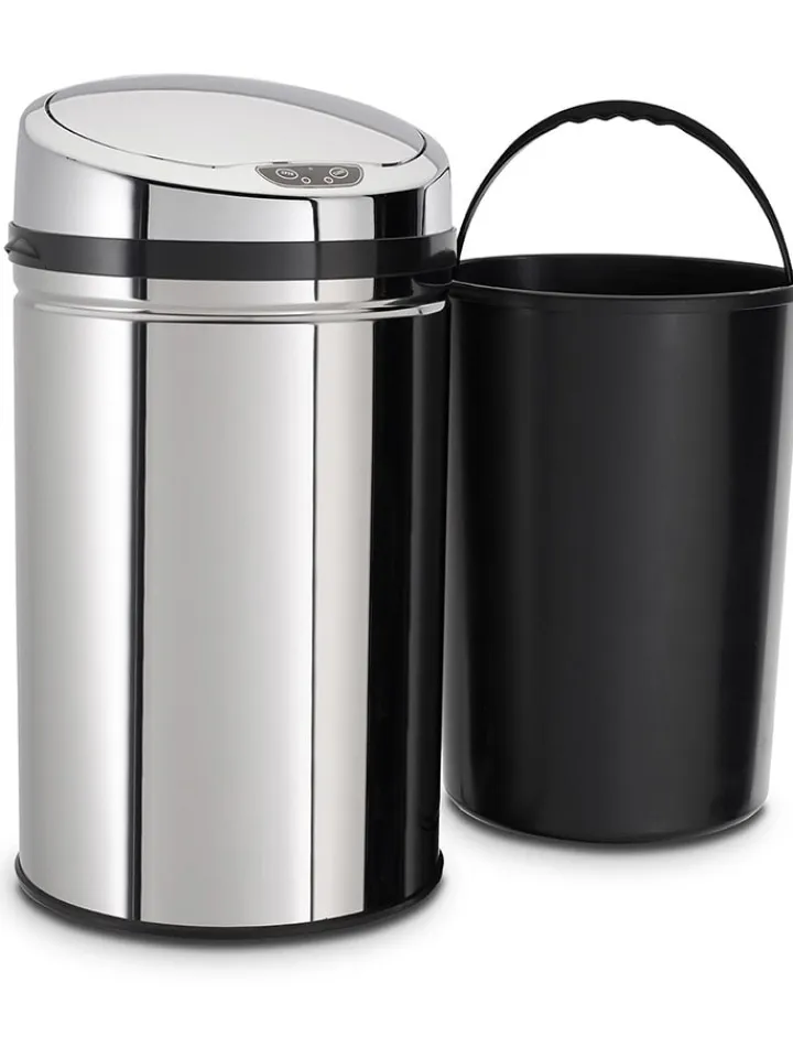 Echtwerk Mülleimer<Sensor-Abfalleimer in Silber - 30 l
