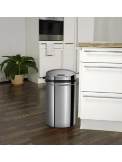 Echtwerk Mülleimer<Sensor-Abfalleimer in Silber - 30 l