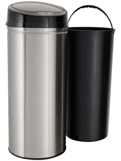 Echtwerk Mülleimer<Sensor-Abfalleimer in Silber - 30 l