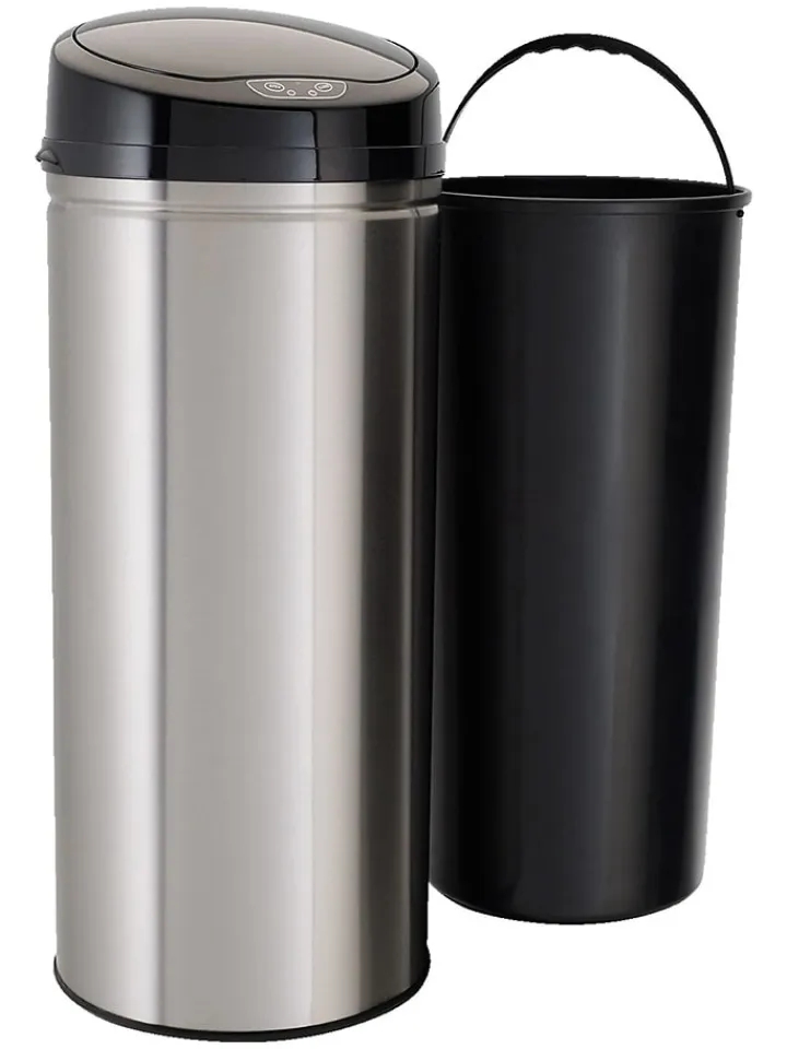Echtwerk Mülleimer<Sensor-Abfalleimer in Silber - 30 l