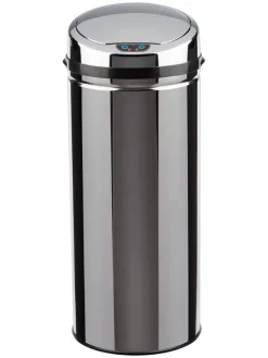 Echtwerk Mülleimer<Sensor-Abfalleimer in Silber - 42 l