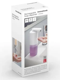InnovaGoods Putz- & Waschutensilien<Sensor-Seifenspender in Weiß/ Transparent - 350 ml