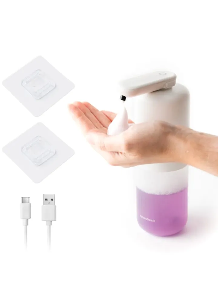 InnovaGoods Putz- & Waschutensilien<Sensor-Seifenspender in Weiß/ Transparent - 350 ml