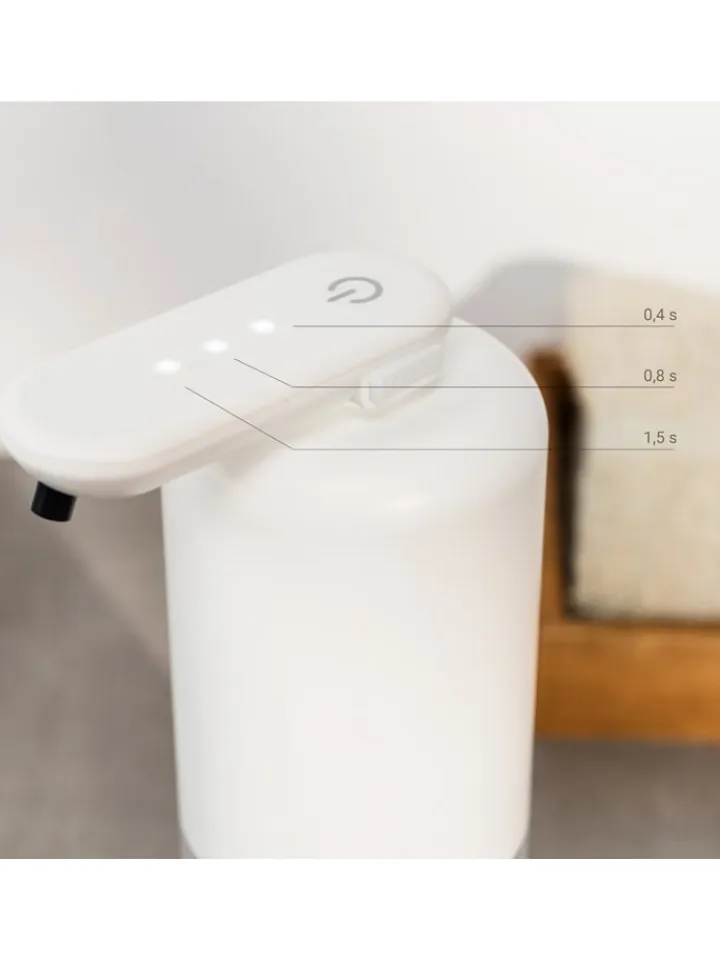 InnovaGoods Putz- & Waschutensilien<Sensor-Seifenspender in Weiß/ Transparent - 350 ml