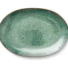 Bitz Aufbewahren & Servieren<Servierplatte in Grün/ Schwarz - (B)36 x (T)25 cm