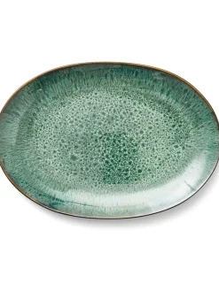 Bitz Aufbewahren & Servieren<Servierplatte in Grün/ Schwarz - (B)36 x (T)25 cm