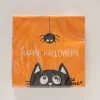 Boltze Tisch- & Küchentextilien<Servietten "Kitty" in Orange/ Schwarz - 20 Stück
