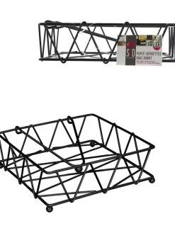 every ware Tisch- & Küchentextilien<Serviettenhalter in Schwarz - (B)18,5 x (H)5,5 x (T)18,5 cm