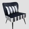 Homla Sitzmöbel<Sessel "Cardnival" in Schwarz/ Weiß - (B)71 x (H)86 x (T)75,5 cm