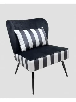 Homla Sitzmöbel<Sessel "Cardnival" in Schwarz/ Weiß - (B)71 x (H)86 x (T)75,5 cm