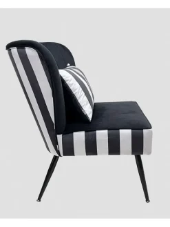 Homla Sitzmöbel<Sessel "Cardnival" in Schwarz/ Weiß - (B)71 x (H)86 x (T)75,5 cm