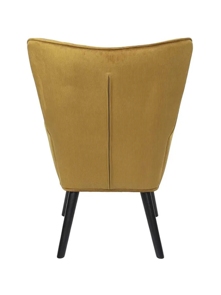 Rétro Chic Sitzmöbel<Sessel ''Giulia'' in Gelb - (B)68 x (H)96 x (T)75 cm