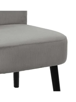 HYGGE Sitzmöbel<Sessel "Giulia" in Grau - (B)55 x (H)76 x (T)63 cm