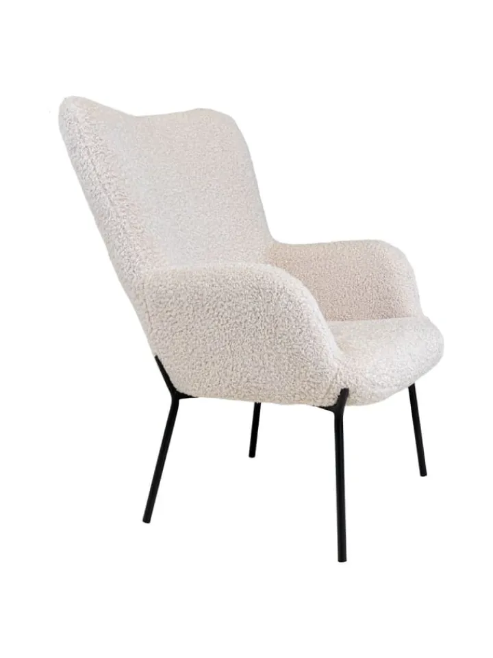 ebuy24 Lammfelle & Co<Sessel Glasgow Weiß 70 x 79 cm