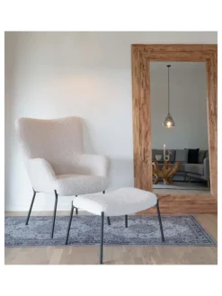 ebuy24 Lammfelle & Co<Sessel Glasgow Weiß 70 x 79 cm