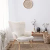 THE HOME DECO FACTORY Sitzmöbel<Sessel "Helsinki" in Weiß - (B)74 x (H)100 x (T)65 cm