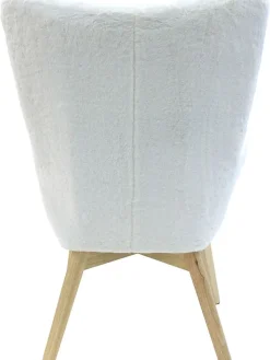 THE HOME DECO FACTORY Sitzmöbel<Sessel "Helsinki" in Weiß - (B)74 x (H)100 x (T)65 cm