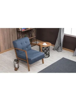 Scandinavia Concept Sitzmöbel<Sessel "Kemer" in Blau - (B)69 x (H)80 x (T)83 cm