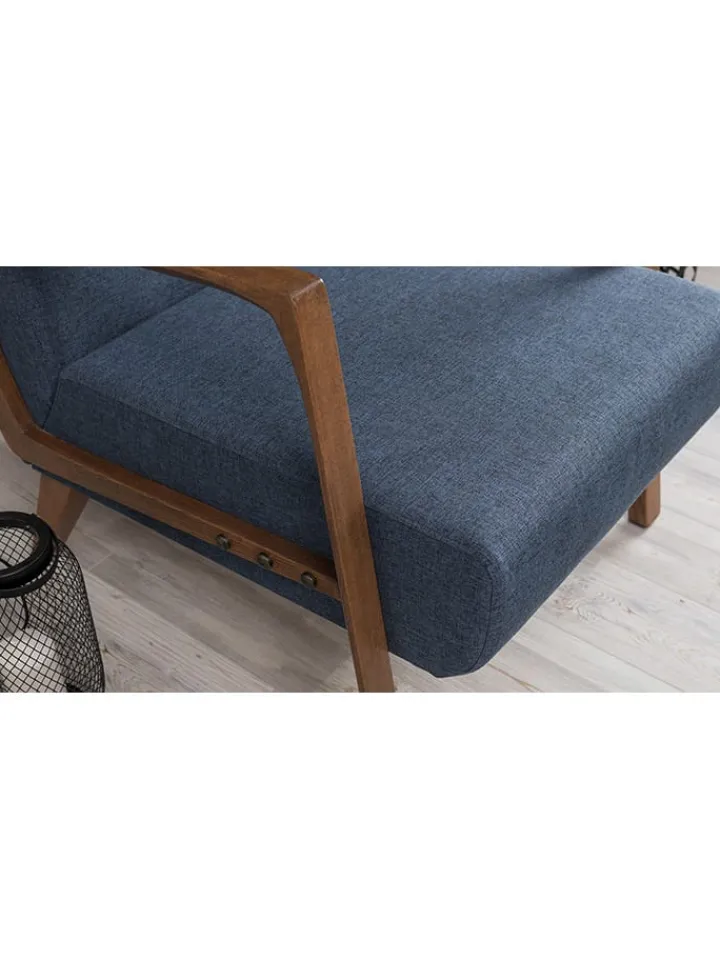 Scandinavia Concept Sitzmöbel<Sessel "Kemer" in Blau - (B)69 x (H)80 x (T)83 cm