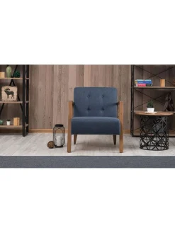 Scandinavia Concept Sitzmöbel<Sessel "Kemer" in Blau - (B)69 x (H)80 x (T)83 cm