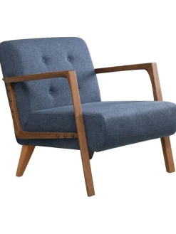 Scandinavia Concept Sitzmöbel<Sessel "Kemer" in Blau - (B)69 x (H)80 x (T)83 cm