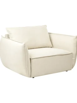 Beliani Sitzmöbel<Sessel KUNES in Beige - (W) 124 x (H) 78 x (L) 94 cm