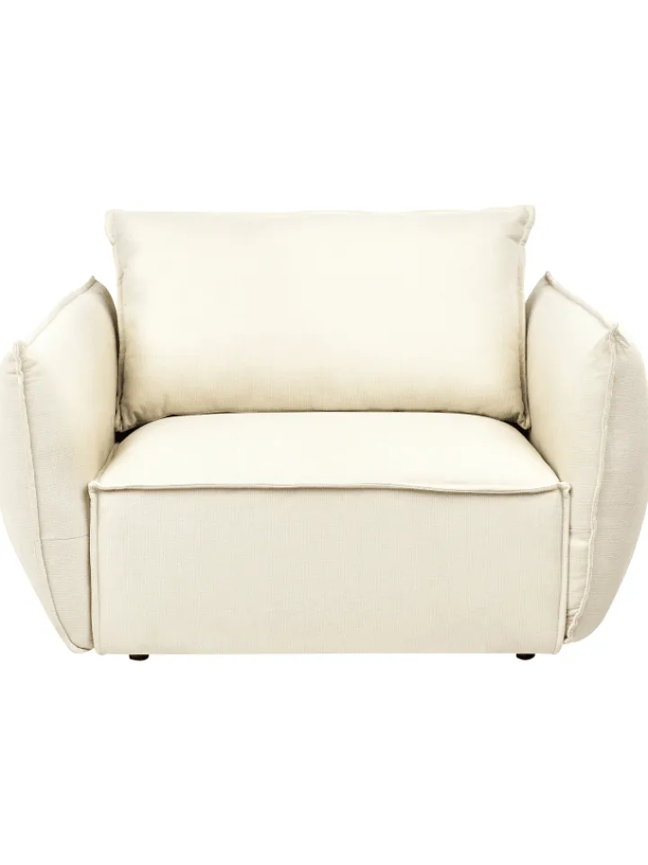 Beliani Sitzmöbel<Sessel KUNES in Beige - (W) 124 x (H) 78 x (L) 94 cm