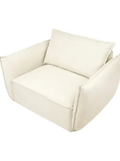 Beliani Sitzmöbel<Sessel KUNES in Beige - (W) 124 x (H) 78 x (L) 94 cm
