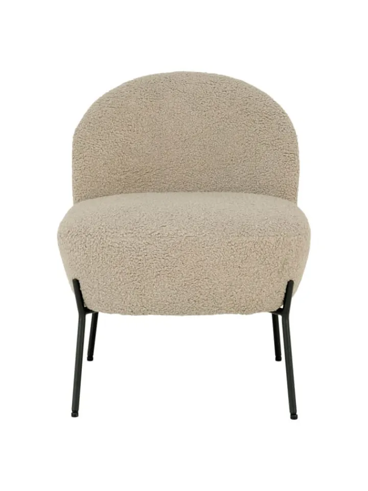 ebuy24 Lammfelle & Co<Sessel Merida Grau 57 x 66 cm