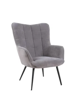 byLiving Sitzmöbel<Sessel UTA in Grau