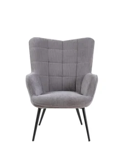 byLiving Sitzmöbel<Sessel UTA in Grau
