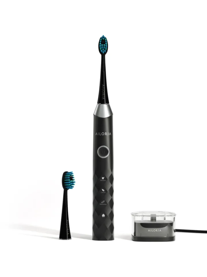 Ailoria Zahn & Mundpflege<SHINE BRIGHT USB-Schallzahnbürste in schwarz