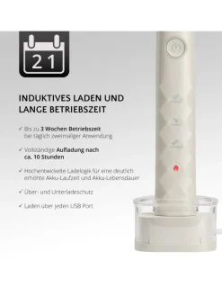 Ailoria Zahn & Mundpflege<SHINE BRIGHT USB-Schallzahnbürste in weiß