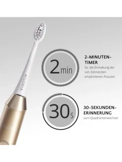 Ailoria Zahn & Mundpflege<SHINE BRIGHT USB-Schallzahnbürste in gold