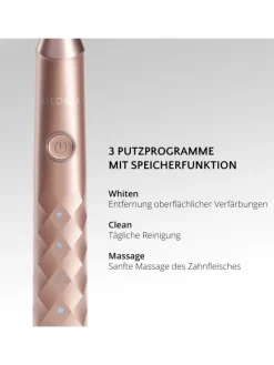 Ailoria Zahn & Mundpflege<SHINE BRIGHT USB-Schallzahnbürste Limited Edition in roségold