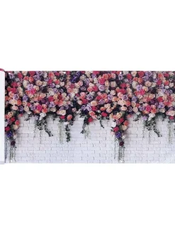 Wenko Gartenmöbel<Sichtschutz "Roses" in Grau/ Pink - (B)500 x (H)85 cm