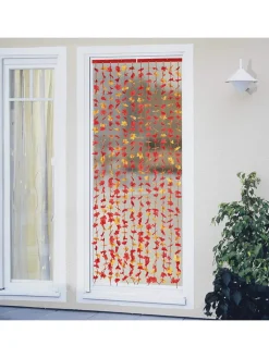 Maximex Wohndekoration<Sichtschutz-Vorhang in Rot/ Gelb - (L)190 x (B)90 cm