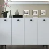 Evila Regale & Schränke<Sideboard in Weiß - (B)120 cm - (H)80 cm - (T)29,6 cm