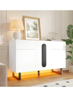 ABRIHOME Regale & Schränke<Sideboard mit großem Stauraum, Schubladen & Türen