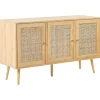 Beliani Regale & Schränke<Sideboard PEROTE in Braun/Gold - (W) 120 x (H) 71 x (L) 40 cm