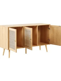 Beliani Regale & Schränke<Sideboard PEROTE in Braun/Gold - (W) 120 x (H) 71 x (L) 40 cm
