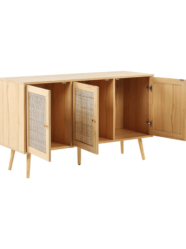 Beliani Regale & Schränke<Sideboard PEROTE in Braun/Gold - (W) 120 x (H) 71 x (L) 40 cm
